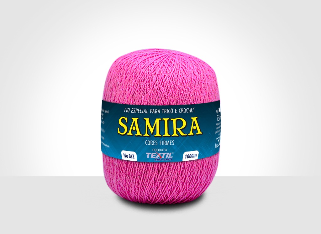 Linhas para tricô e crochê Linha Samira Pink
